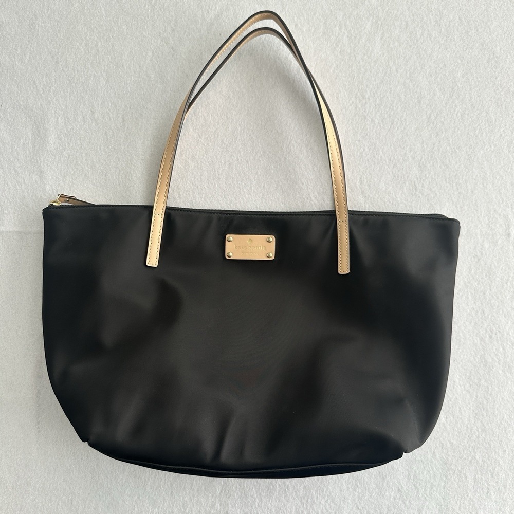 Kate Spade Bag Black Kennedy Park Sophie Tote Nylon Large Athleisure Travel Work